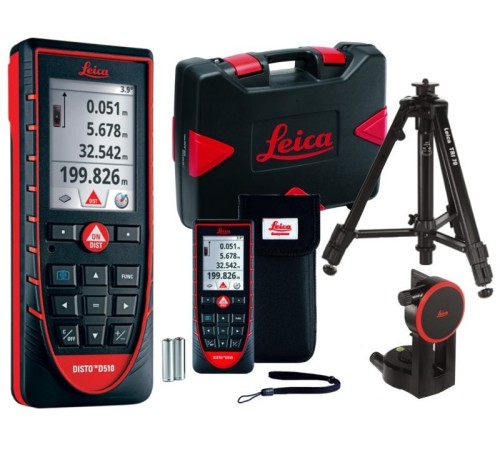 Комплект Leica DISTO D510 со штативом и адаптером Комплект Leica DISTO D510 со штативом и адаптером