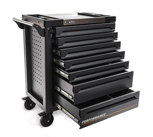 RUNTEC RT-HT273PR07 Тележка инструментальная 7 полочная Performance с комплектом инструмента, 273 предмета