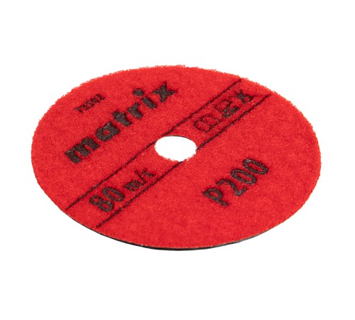 Алмазный гибкий шлифовальный круг, 100 мм, P200, сухое шлифование, 5 ш. Matrix Алмазный гибкий шлифовальный круг, 100 мм, P200, сухое шлифование, 5 ш. Matrix