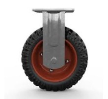 Колесо большегрузное неповоротное PF 160 150 мм резина с протектором (N)