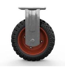 Колесо большегрузное неповоротное PF 160 150 мм резина с протектором (N)