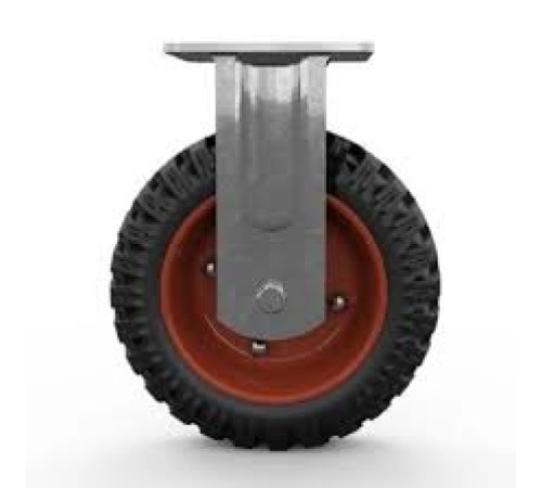 Колесо большегрузное неповоротное PF 160 150 мм резина с протектором (N)