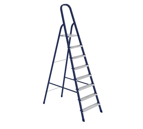 Стремянка, 9 ступеней, стальная, Сибртех