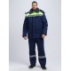 Костюм зимний Труженик-Ультра СОП (тк.Смесовая,210) брюки, т.синий/лимонный