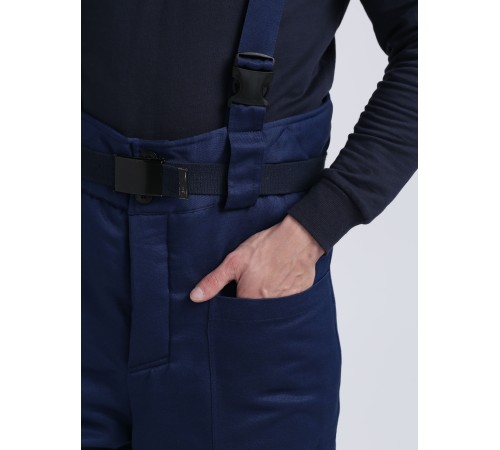 Костюм зимний Труженик-Ультра СОП (тк.Смесовая,210) брюки, т.синий/лимонный