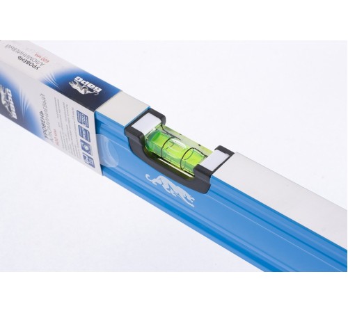 Уровень алюминиевый, 600 мм, профиль 1,6 мм, фрезерованный, ударопрочные заглушки, 3 глазка Барс