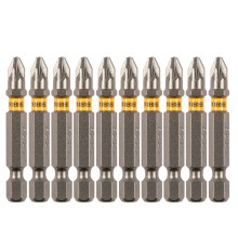 Бита PZ2х50, сталь S2, шестигранный профиль, 10 шт. Е 6,3 Denzel