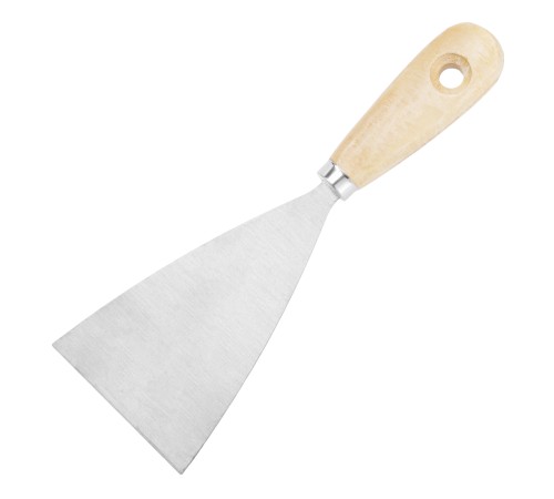 Шпательная лопатка из углеродистой стали, 80 мм, деревянная ручка Sparta