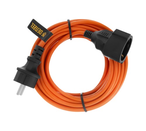 Удлинитель-шнур силовой Garden Series, ПВС, 10м, 1 розетка, 3 x 1 мм, Denzel