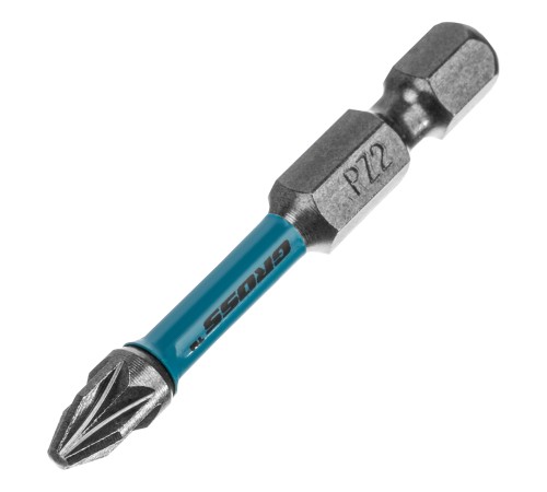 Бита торсионная PZ2 x 50 мм, для ударных шуруповертов, 2 шт. Gross