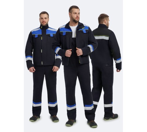 Костюм Бостон IMP (тк.Саржа,320) п/к, т.синий/васильковый Костюм Бостон IMP (тк.Саржа,320) п/к, т.синий/васильковый