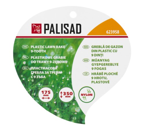 Грабли веерные пластиковые, Nylon Palisad