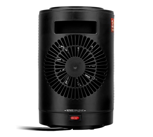 Тепловентилятор керамический DTFC-1200S, вращение, 3 реж., вент., нагрев 600/1200 Вт // Denzel Тепловентилятор керамический DTFC-1200S, вращение, 3 реж., вент., нагрев 600/1200 Вт // Denzel