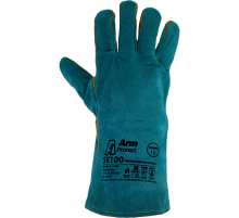 Краги спилковые ArmProtect с усилением и подкладкой, SK100