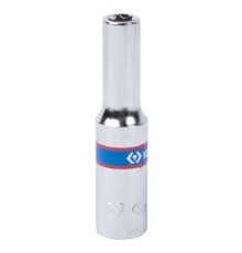Головка торцевая TORX Е-стандарт 1/4", E7, L = 50 мм KING TONY 227507M Головка торцевая TORX Е-стандарт 1/4", E7, L = 50 мм KING TONY 227507M