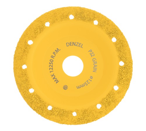 Чашка твердосплавная зачистная,125 мм, Наклонная, мелкое зерно #32// Denzel