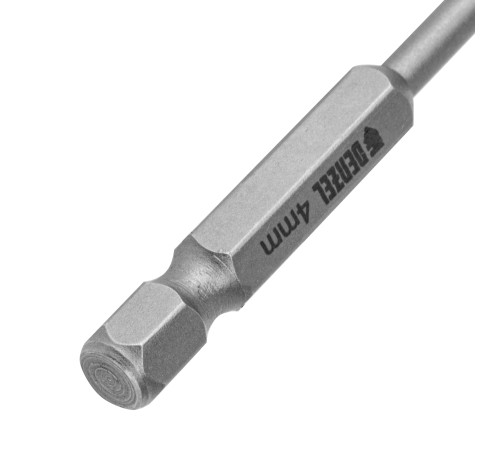 Сверло по керамической плитке 4 мм, крестовая пластина, шестигранный хвостовик// Denzel