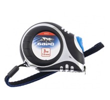 Рулетка Платинум,3 м х 16 мм,утолщенное полотно,автоматическая фиксация Барс