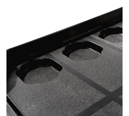 RUNTEC RT-P3 Тележка с тремя открытыми полками, черная