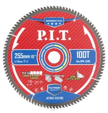 Диск пильный по алюминию P.I.T. ACTW13-255T100
