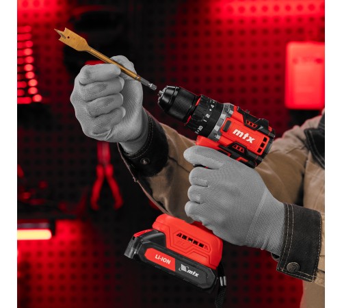 Дрель-шуруповерт аккумуляторная ударная бесщет. CIDS-BL-20, Li-Ion, 20 В// MTX