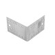Крепежный уголок 2 мм, КU 105 x 105 x 65 мм Сибртех