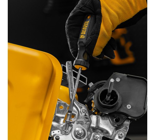 Отвертка SL5x75 мм, CrV, трехкомпонентная рукоятка Denzel