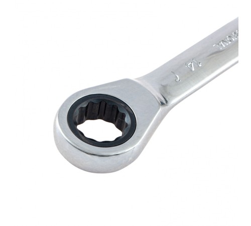 Ключ накидной трещоточный, 12 х 14мм, CrV, зеркальный хром Matrix