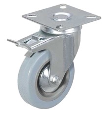 Колесо аппаратное поворотное SCgb 55 120 мм с тормозом (F)