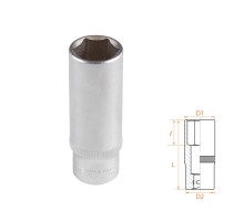 Головка торцевая глубокая шестигранная 1/4", 13 мм AFFIX AF00120013 Головка торцевая глубокая шестигранная 1/4", 13 мм AFFIX AF00120013