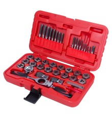 Набор метчиков и плашек SK-5 1/8"-1/2", кейс, 40 предметов МАСТАК 351-10040C