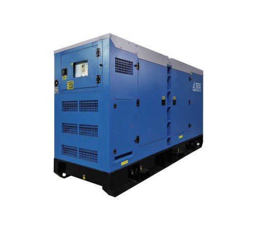 Дизельный генератор ТСС ЭД-200-Т400 с АВР в шумозащитном кожухе на прицепе Дизельный генератор ТСС ЭД-200-Т400 с АВР в шумозащитном кожухе на прицепе