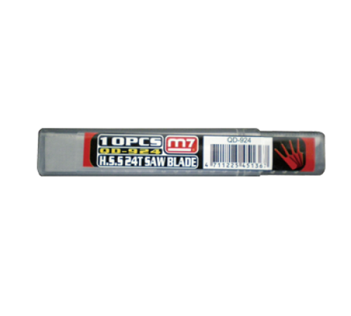 Комплект сменных пилок для лобзиков, 24 зуба, Bi-metal, 10 шт MIGHTY SEVEN QD-924 Комплект сменных пилок для лобзиков, 24 зуба, Bi-metal, 10 шт MIGHTY SEVEN QD-924