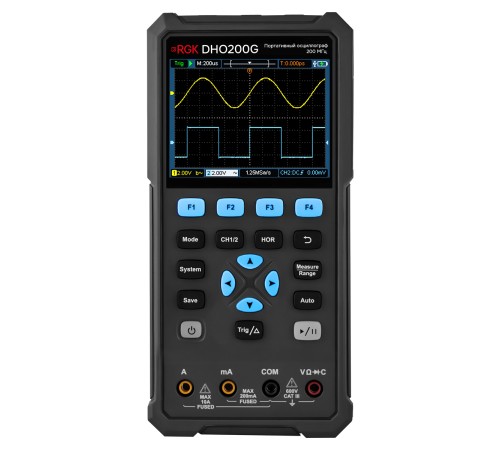 Осциллограф - мультиметр RGK DHO200G с поверкой