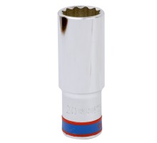 Головка торцевая глубокая двенадцатигранная 1/2", 20 мм KING TONY 423020M