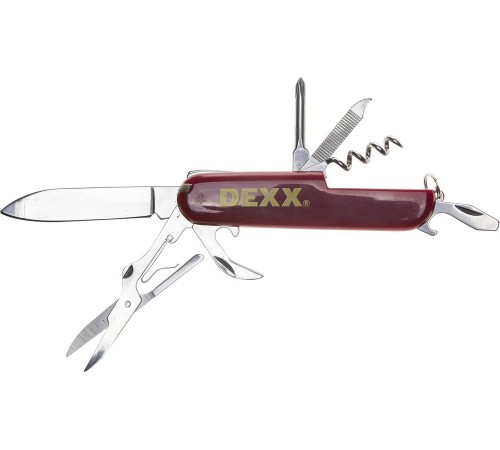 DEXX 10 функций, складной, пластиковая рукоятка, мультитул, многофункциональный нож (47645) DEXX 10 функций, складной, пластиковая рукоятка, мультитул, многофункциональный нож (47645)
