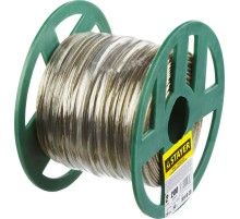 STAYER 2 мм, L 200 м, стальной трос в полимерной оболочке (30410-20) STAYER 2 мм, L 200 м, стальной трос в полимерной оболочке (30410-20)