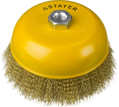 STAYER Ø 150 мм, щетка чашечная для УШМ 150 мм, 35125-150 STAYER Ø 150 мм, щетка чашечная для УШМ 150 мм, 35125-150