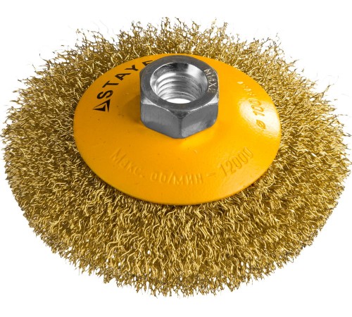 STAYER Ø 100 мм, щетка коническая для УШМ 35133-100 Профессионал STAYER Ø 100 мм, щетка коническая для УШМ 35133-100 Профессионал