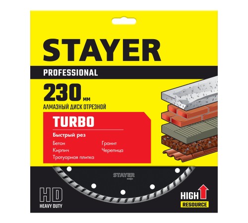 STAYER Ø 230Х22.2 мм, алмазный, сегментный, диск отрезной PROGRESSIVE 3662-230_z02 Professional STAYER Ø 230Х22.2 мм, алмазный, сегментный, диск отрезной PROGRESSIVE 3662-230_z02 Professional
