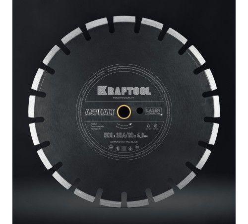 KRAFTOOL ASPHALT 500 мм (25.4/20 мм, 12х4.0 мм), алмазный диск (36687-500) KRAFTOOL ASPHALT 500 мм (25.4/20 мм, 12х4.0 мм), алмазный диск (36687-500)