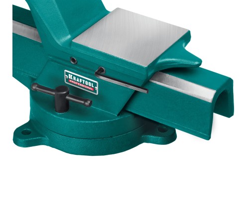 KRAFTOOL Forge-130/150, с регулировкой компенсации люфта, кованые стальные тиски (32700-150) KRAFTOOL Forge-130/150, с регулировкой компенсации люфта, кованые стальные тиски (32700-150)