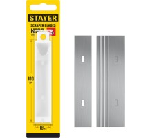 STAYER 100 мм, 5 шт, сменное лезвие для скребка 08515 (08515-S5) STAYER 100 мм, 5 шт, сменное лезвие для скребка 08515 (08515-S5)