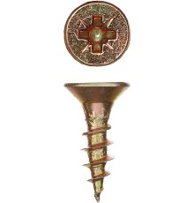 ЗУБР СУ-Ж, 12 х 3.0 мм, желтый цинк, 90 шт, универсальный саморез (300396-30-012)