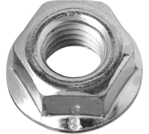 ЗУБР DIN 6923 с фланцем, M8, 5 кг, кл. пр. 8, оцинкованная гайка 303630-08