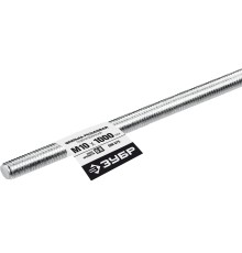 ЗУБР DIN 975, кл. пр. 6.8, М10 x 1000 мм, резьбовая шпилька, 1 шт, Профессионал (30336-10-1) ЗУБР DIN 975, кл. пр. 6.8, М10 x 1000 мм, резьбовая шпилька, 1 шт, Профессионал (30336-10-1)