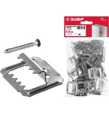 ЗУБР Кляймер-У2, 8 мм, 50 шт, усиленный крепеж для вагонки с саморезами (30755-08) ЗУБР Кляймер-У2, 8 мм, 50 шт, усиленный крепеж для вагонки с саморезами (30755-08)