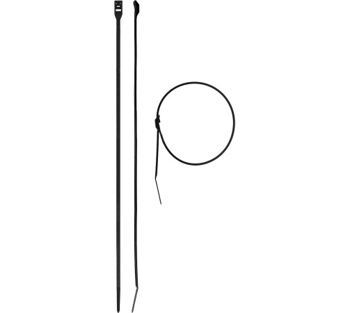 ЗУБР 370х4.6, 25 шт., хомуты нейлоновые черные, с плоским замком КОБРА 30935-46-370 Профессионал