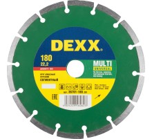 DEXX Multi Universal, 180 мм, (22.2 мм, 7 х 2.2 мм), сегментный алмазный диск (36701-180)