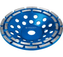 ЗУБР d 180 мм, двухрядная алмазная шлифовальная чашка, Профессионал (33372-180)